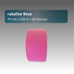Rubalise Plastique rose 70 mm x 250 m – Balisage et Signalisation Extérieure
